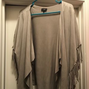 Suede Cardigan